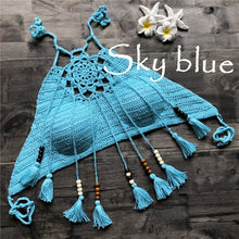 Load image into Gallery viewer, 2021 Bikini Swimsuit Crochet Bikini Bohemia Style Handmade Crochet Sizes S -L
