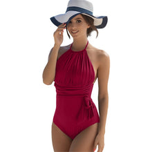 Load image into Gallery viewer, 2021  New!! Sexy Women&#39;s Summer Halter Style One-Piece Swimsuit  Sizes S - 2XL
