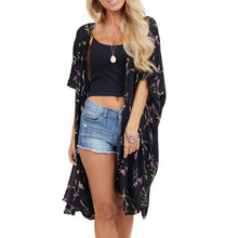 Load image into Gallery viewer, 2021 Women&#39;s Leaf Printed Cardigan Swimsuit Cover-Up Sizes S - 2XL
