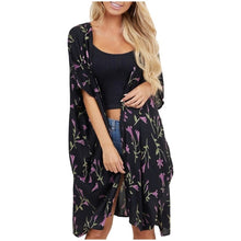 Load image into Gallery viewer, 2021 Women&#39;s Leaf Printed Cardigan Swimsuit Cover-Up Sizes S - 2XL
